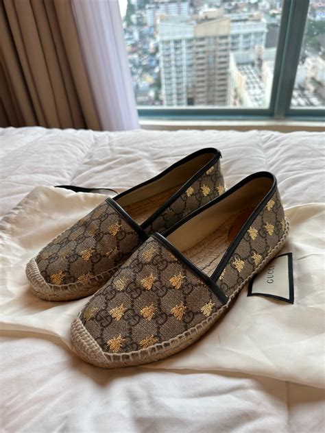 gucci supreme bee espadrilles|Gucci bee belt.